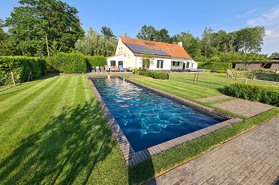 New from 2023: is our biologically heated swimming pool